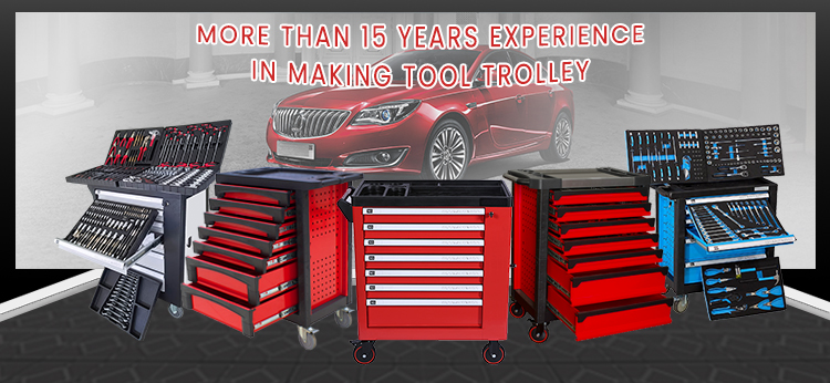 RT 160PCS 6/7 Draws Garage Storage Tool Cabinet Workshop Trolley Toolbox