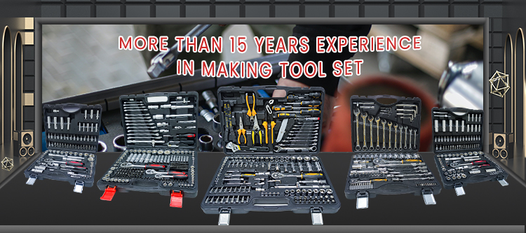 215Pcs Professional Mechanical Repair Socket Wrench Tool Set