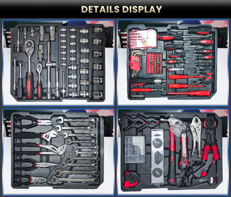 186pcs Germany Tools Trolley Tool Set Hand Tools