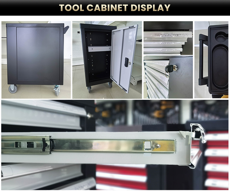 RTTOOL 240Pcs Chest Tools Box Set, Tool Cart Cabinet, Lockable Tool Cabinet