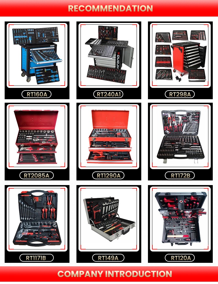 165pcs Tool Cabinet Tool Mechanic Chest Tool Workshop Trolley Set