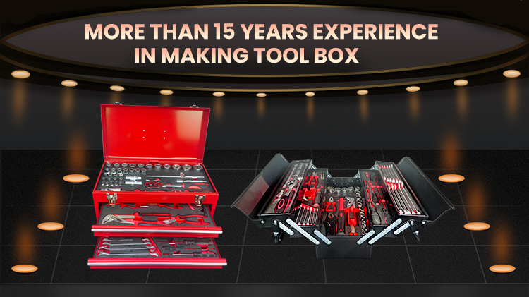 66pcs Household Metal Tool Box With Hand Tools and Workshop Tools