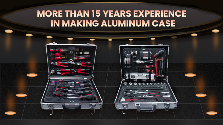 131PCS Hot Sale Aluminum Case With Tools Hand Tool Kits Multi Function