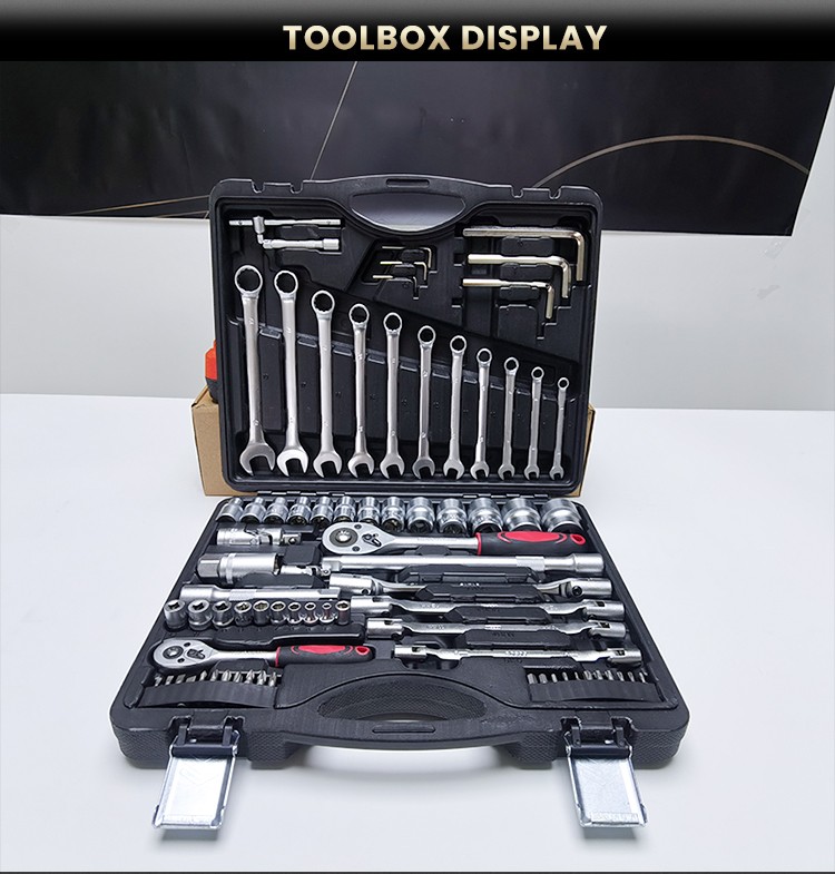 77pcs CRV Quality Car Repair Tools With Socket Wrench Set