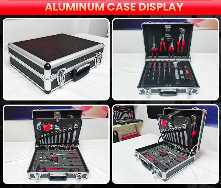 RTTOOL Custom Aluminum Case 71pcs Tools Box Set Mechanic herramientas