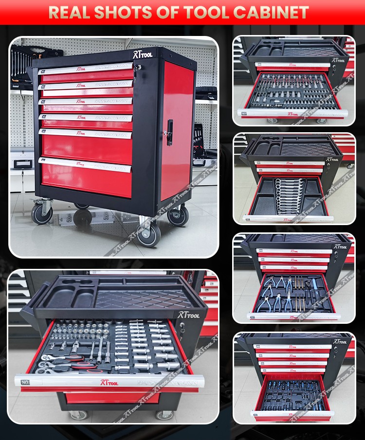 231pcs Workshop garage metal tool cabinet/tool trolley/ tool cart