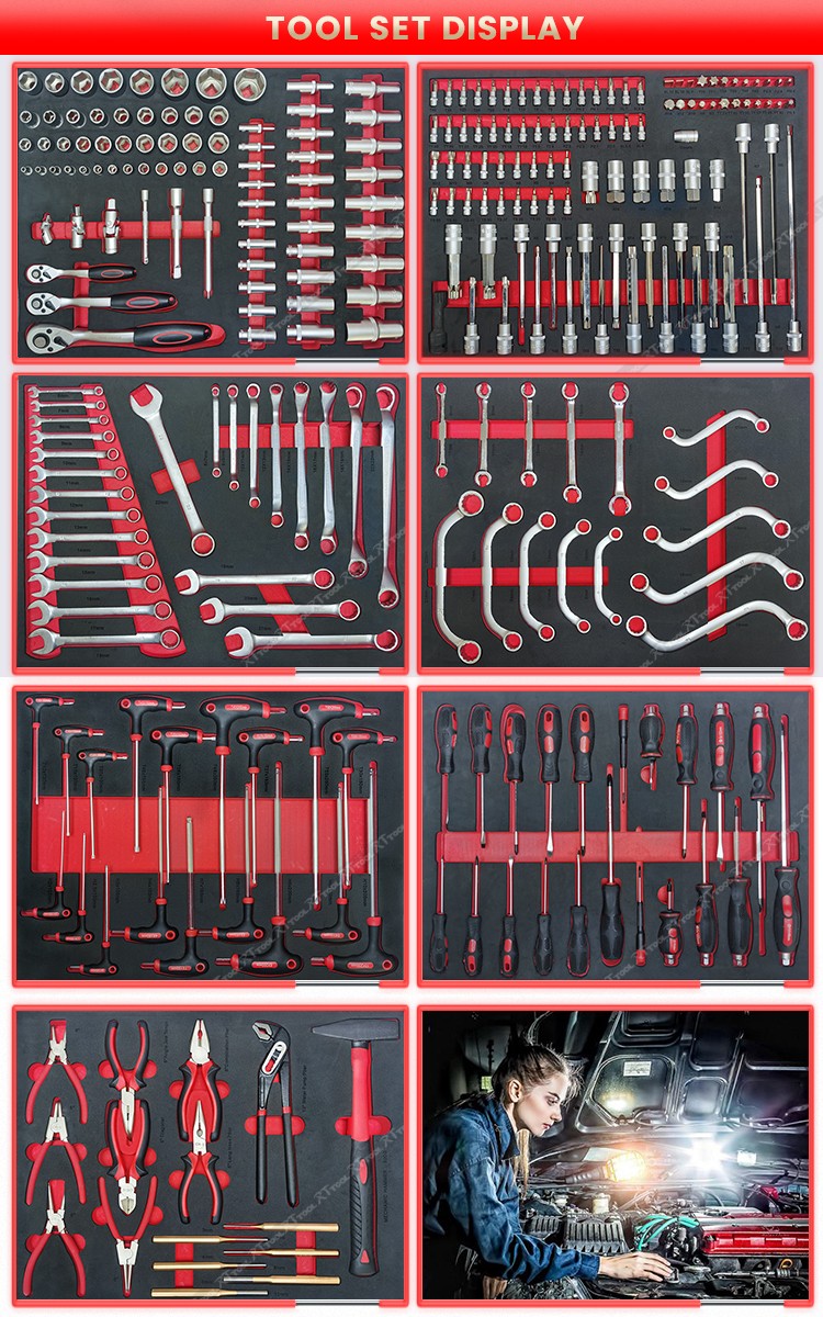 RTTOOL 276pcs Tool Cabinet For Garage Accessories Drawer Organizer