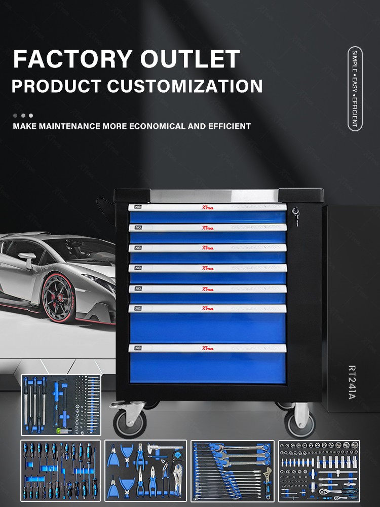 RTTOOL 241A Hand tools, workbench tools with tool cabinet, car repair tool cabinet