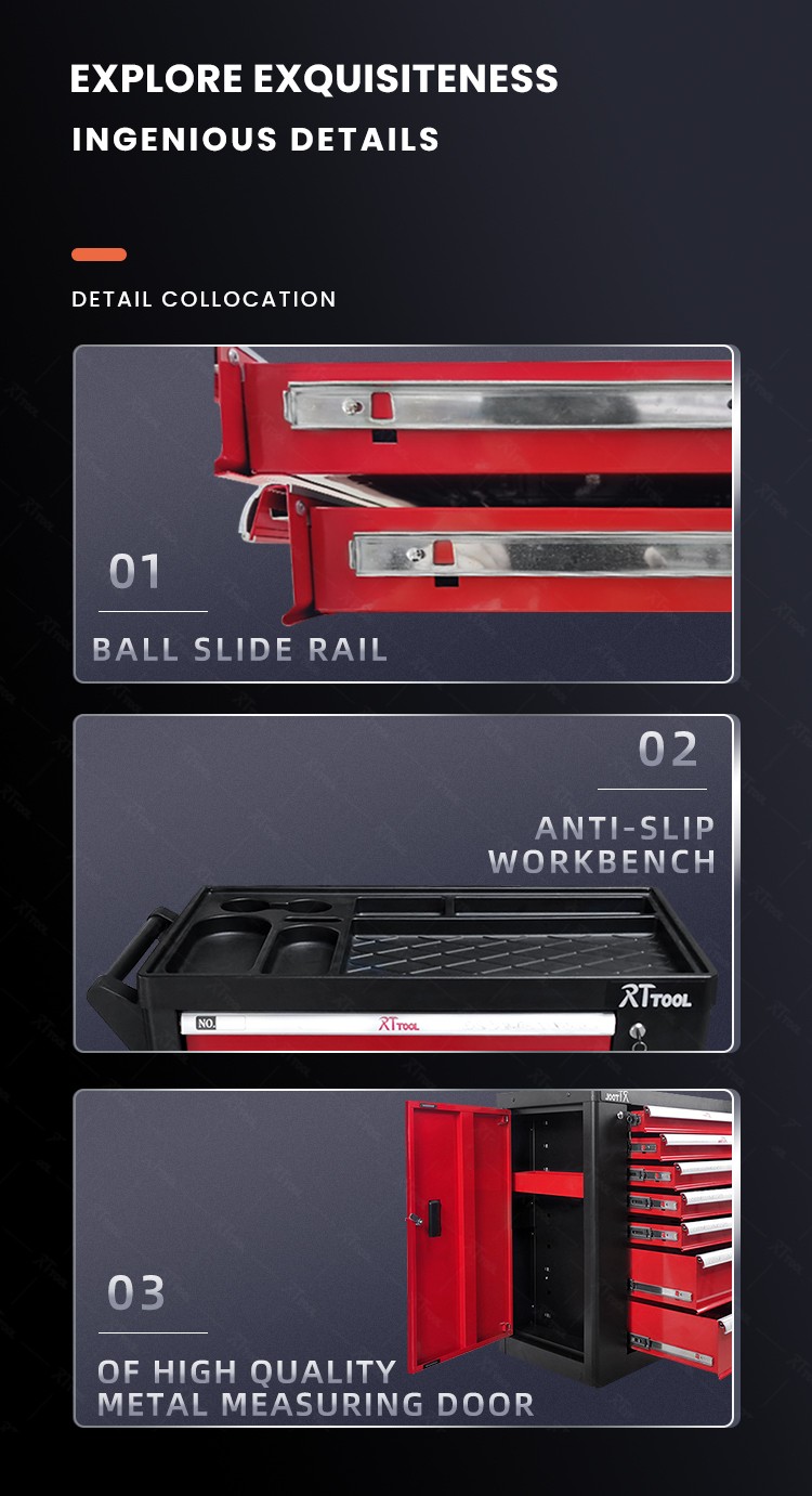 RTTOOL 251A Metal Tool Cabinet Tool Socket Wrench Sets Wholesale DIY