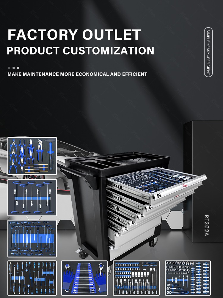 RT TOOL 262A Heavy Duty Mechanical Car Repairing Tool Cabinet Workshop Hand Tools