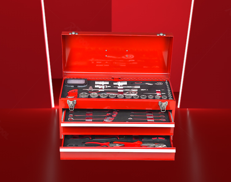 RTTOOL Hand Tool Set Metal Household Tool Set Box Professional