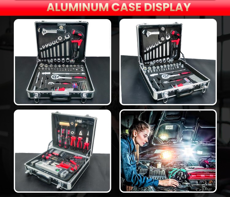 RTTOOL 129pcs Car Tools Box Set Hardware Mechanic Tool Set Professional herramientas