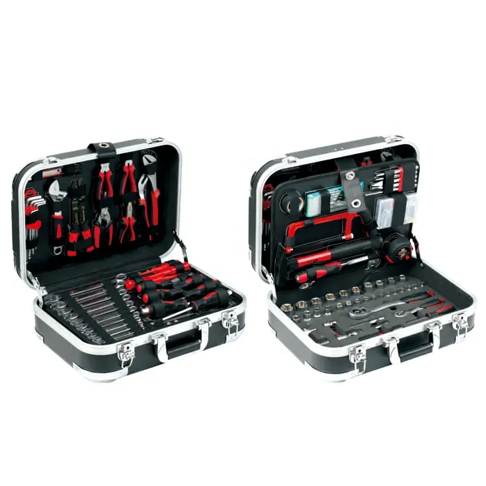 RT RTTOOL New Aluminum Case Hand Tool 153pcs Germany Mechanic Tool Set