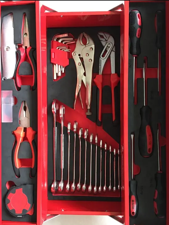 RTTOOL Professional 87pcs hand tool set general household/workshop repair tool kit