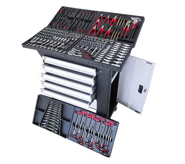 RTTOOL 240Pcs Chest Tools Box Set, Tool Cart Cabinet, Lockable Tool Cabinet