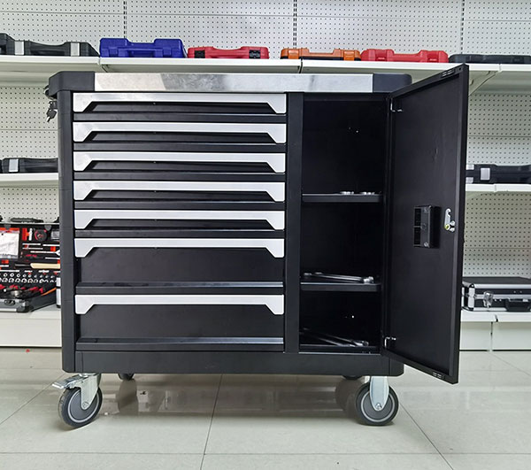 298pcs Hot Storage Metal Trolley Cabinet with Hand Tools