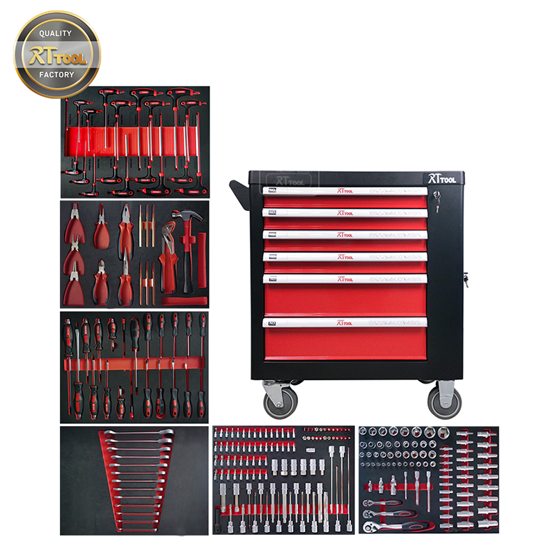 250PCS Hand Tool Mechanic Box Trolley Metal Tool Set Gabinetes De  Herramientas