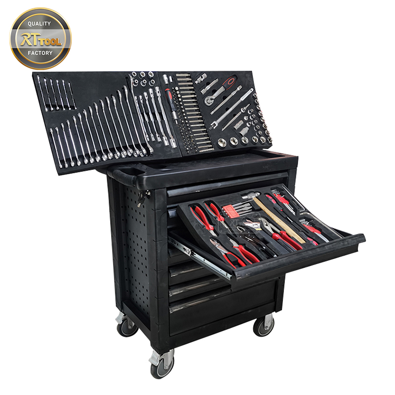 165pcs Tool Cabinet Tool Mechanic Chest Tool Workshop Trolley Set
