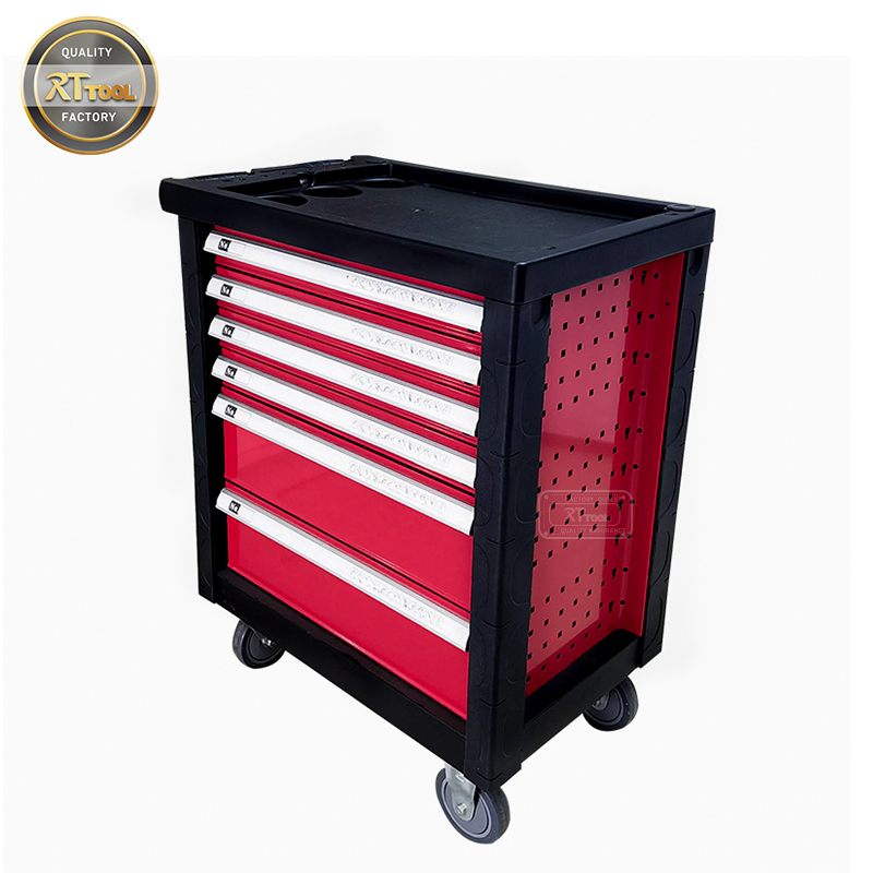 RTTOOL 175PCS Tool Set Trolley Case,Lockable Tool Cabinet Rolling Tool Storage Chest Drawers