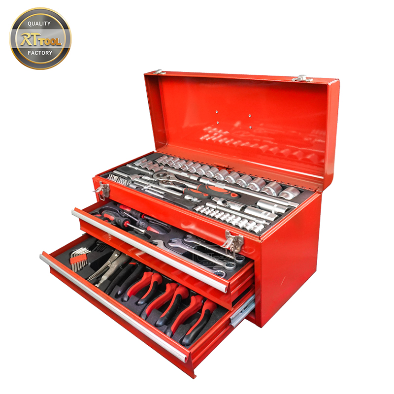 RTTOOL 117pcs Professional Tools Box Set Mechanic,Working Tools Set