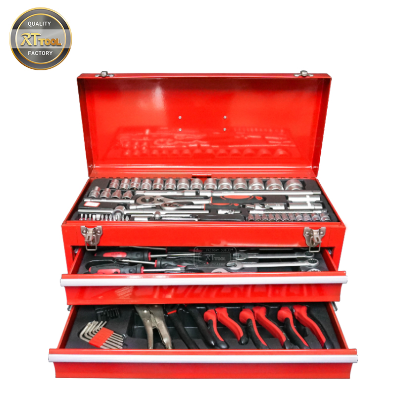 RTTOOL 117pcs Professional Tools Box Set Mechanic,Working Tools Set