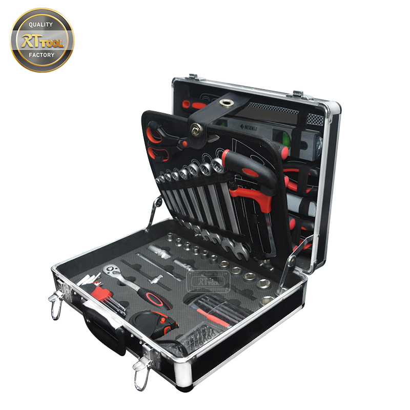 RTTOOL 99PCS Multi Purpose Hand Tools Set Tool Box Socket Tool Sets Professional