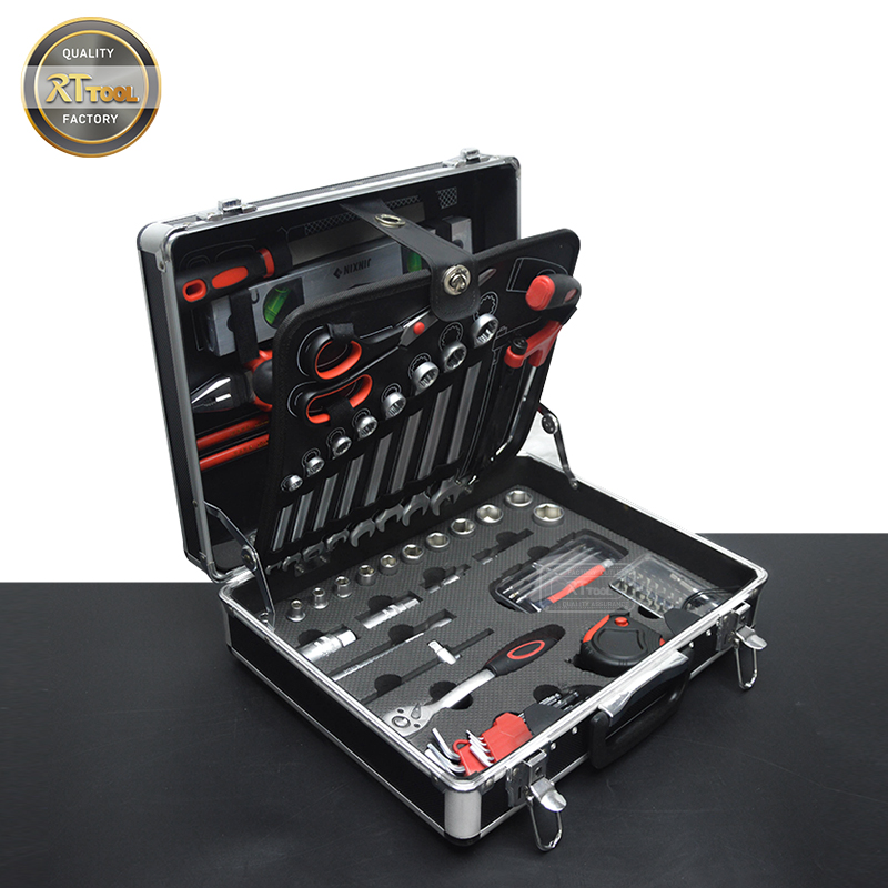 RTTOOL 99PCS Multi Purpose Hand Tools Set Tool Box Socket Tool Sets Professional