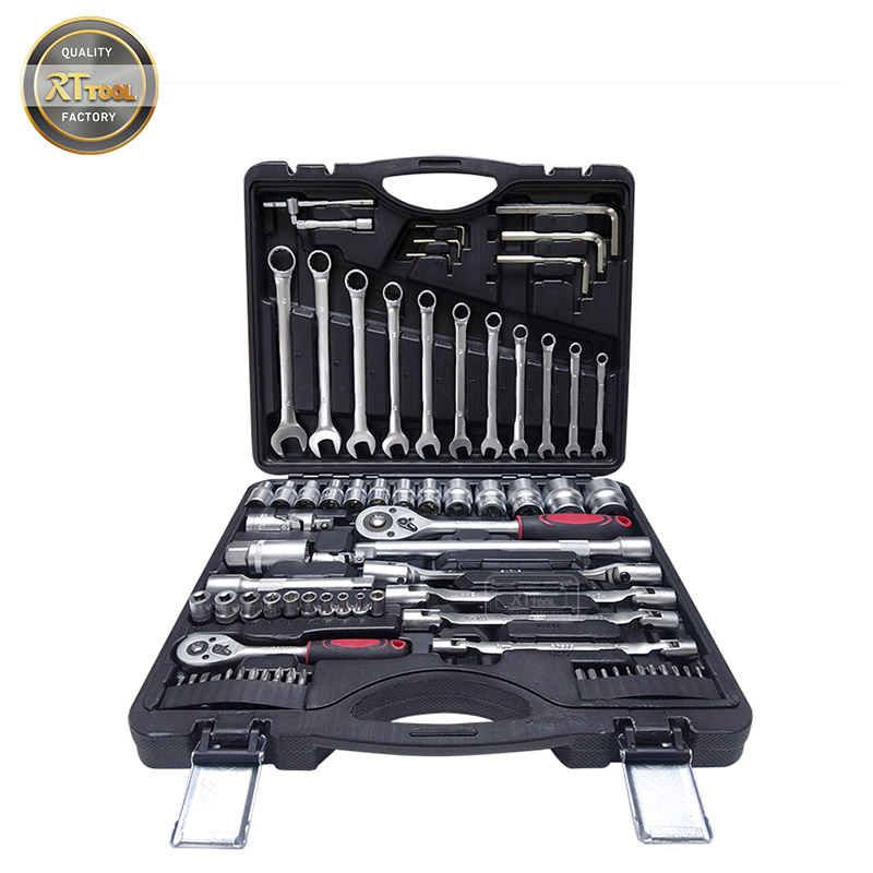 77pcs CRV Quality Car Repair Tools With Socket Wrench Set