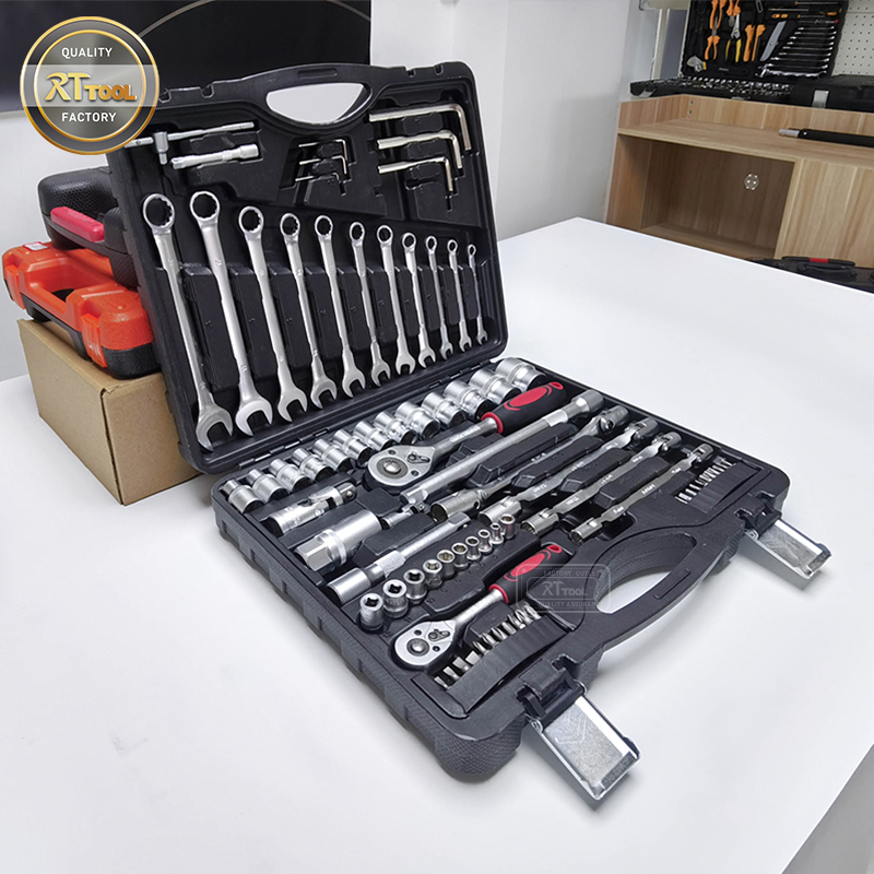 77pcs CRV Quality Car Repair Tools With Socket Wrench Set