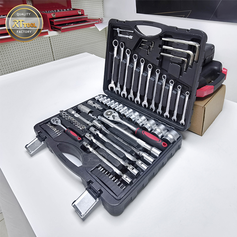 77pcs CRV Quality Car Repair Tools With Socket Wrench Set