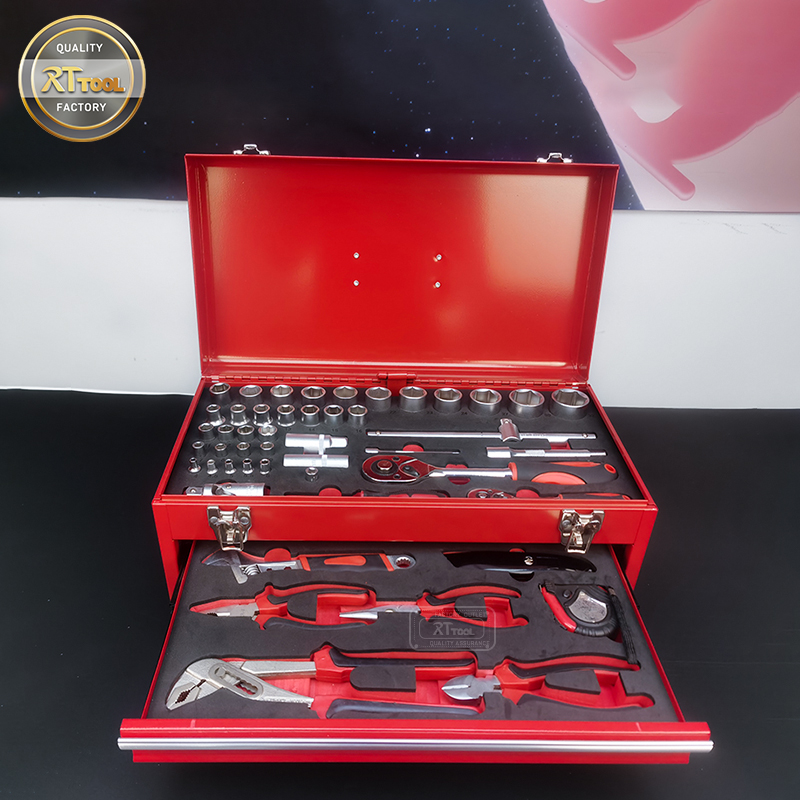 85 PCS Metal Box with Tools Multi Professional Hand Tool Set