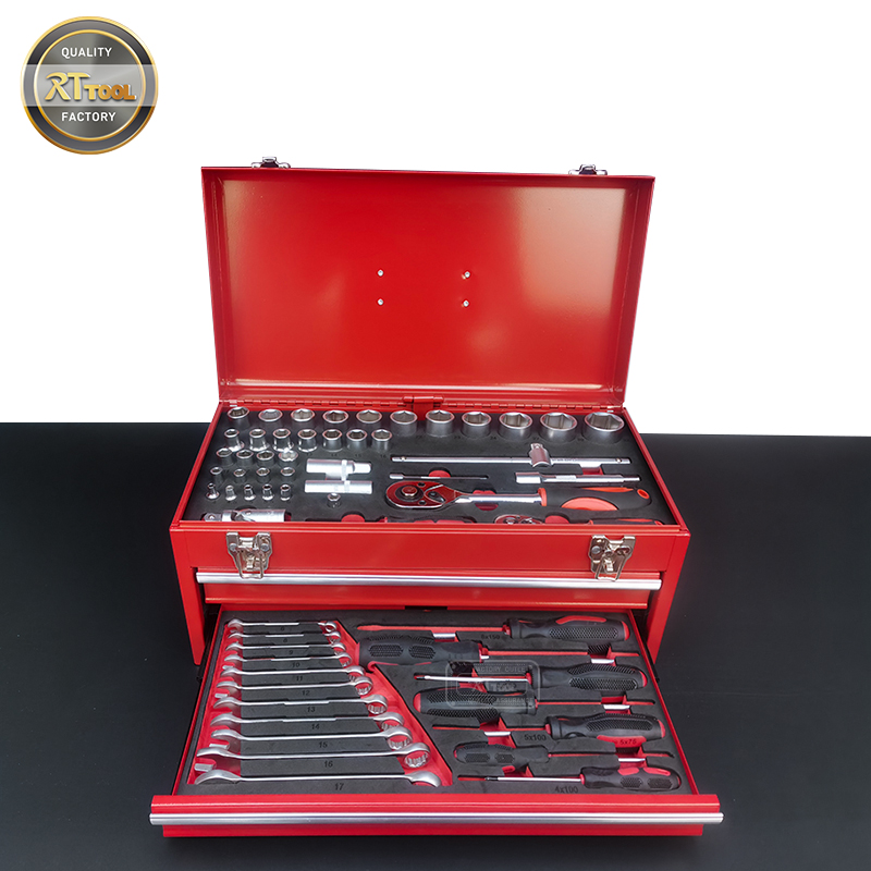 85 PCS Metal Box with Tools Multi Professional Hand Tool Set