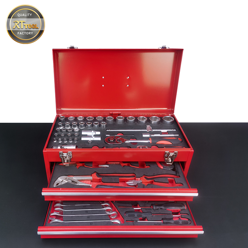 85 PCS Metal Box with Tools Multi Professional Hand Tool Set