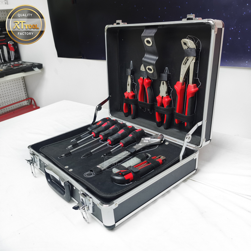 RTTOOL Custom Aluminum Case 71pcs Tools Box Set Mechanic herramientas