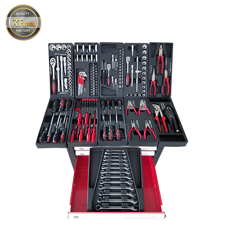 245pcs New Item Hand Tools for Car Repair, Mechanic Tools With Trolley Cabinet