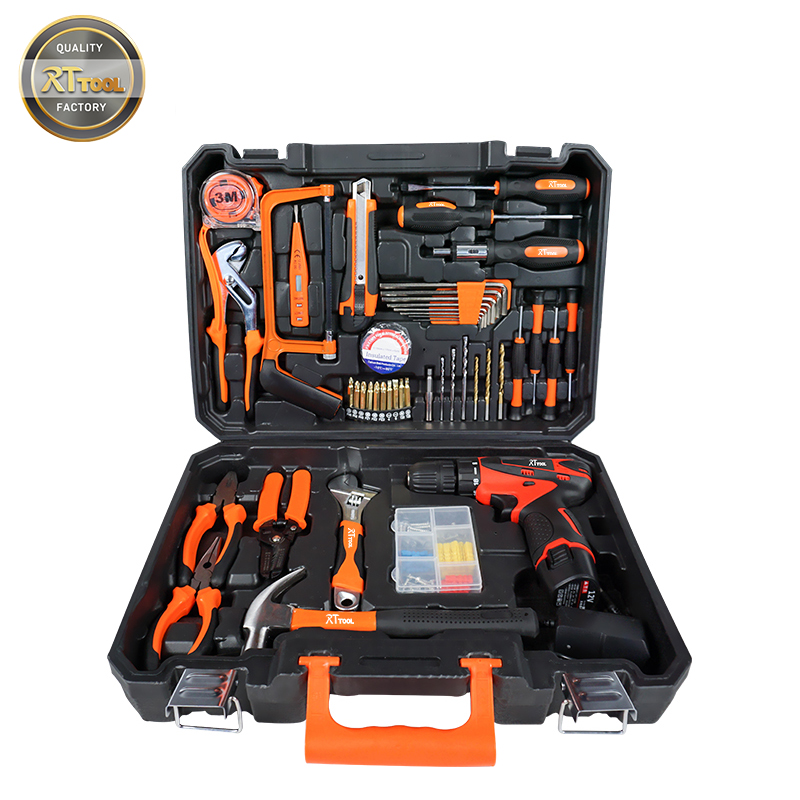 Hot Selling Tool RTTOOL Popular 47 pcs 12v Household Cordless Electric Combo Tools Kit