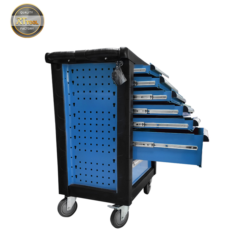204pcs professional Roller Tool Cabinet with hand tools and workshop tools