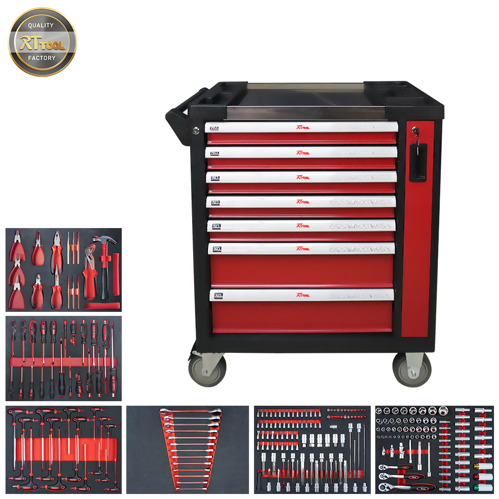 250PCS Hand Tool Mechanic Box Trolley Metal Tool Set Gabinetes De  Herramientas