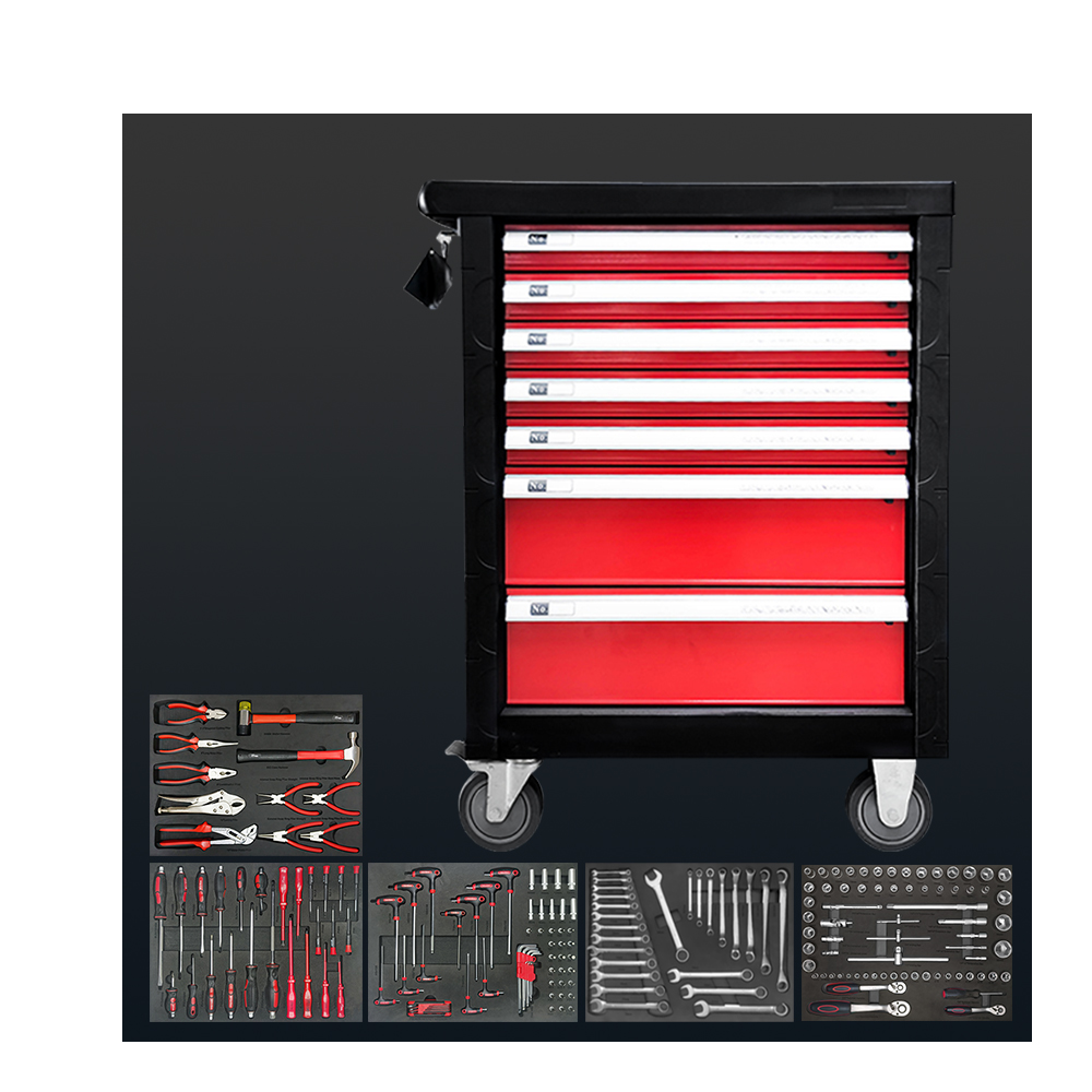 RTTOOL 191A Hot Sale Professional Auto Repair Tool Cabinet Trolley Cabinet With Tools
