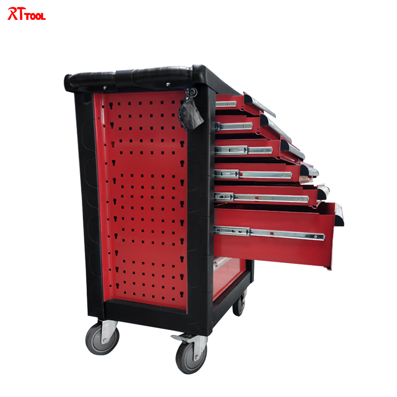 RTTOOL 191A Hot Sale Professional Auto Repair Tool Cabinet Trolley Cabinet With Tools