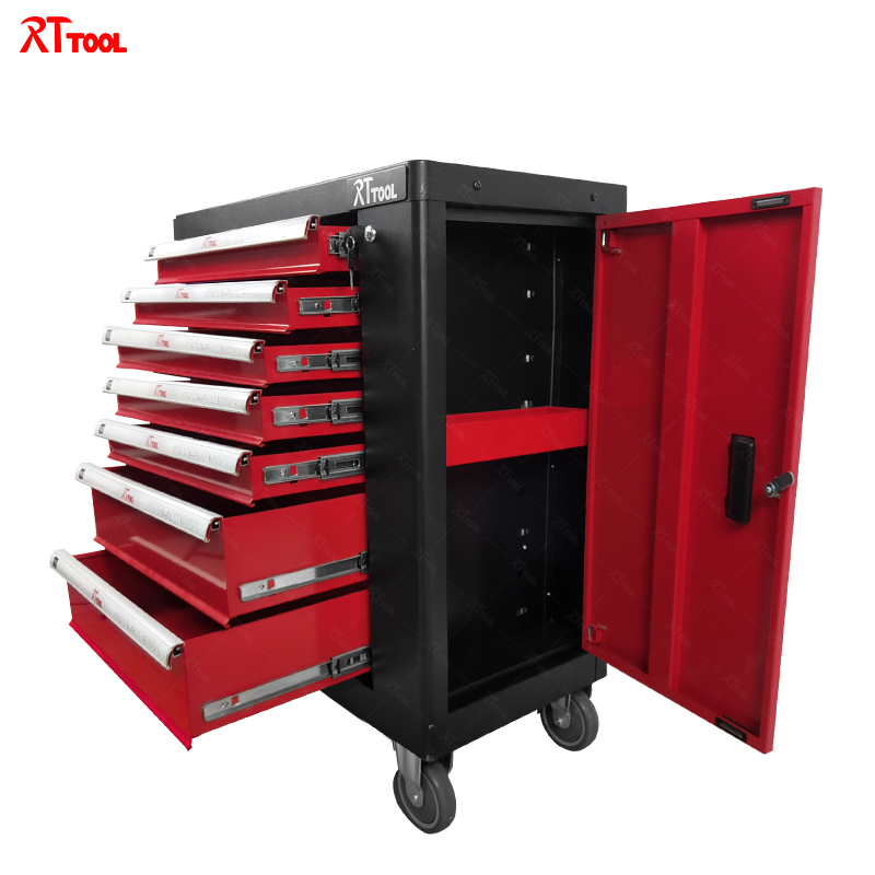 RTTOOL 198A Hot Sale Professional Auto Repair Tool Cabinet Trolley Cabinet With Tools