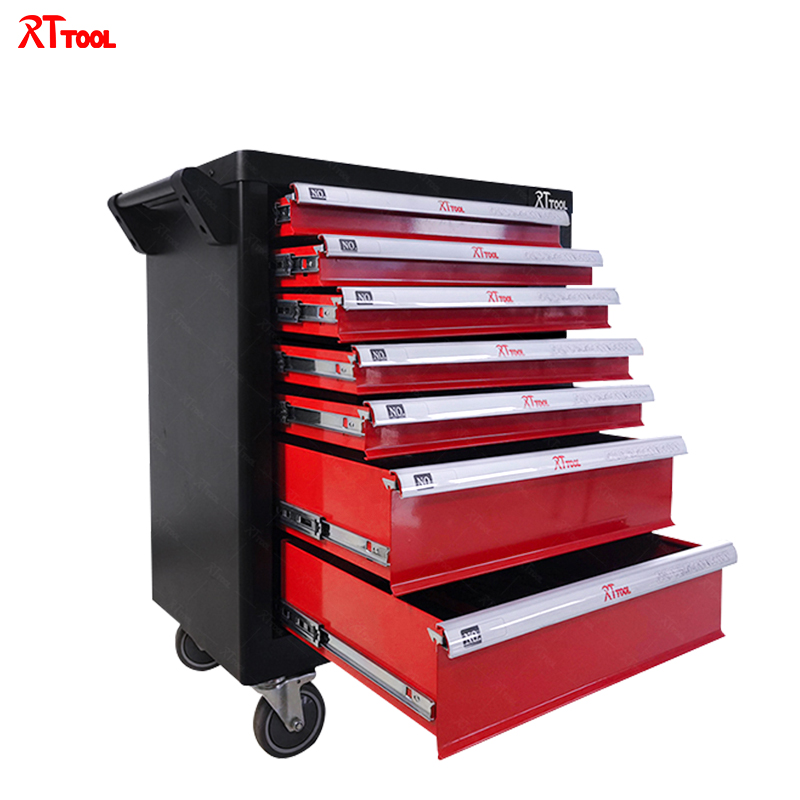 RTTOOL 198A Hot Sale Professional Auto Repair Tool Cabinet Trolley Cabinet With Tools