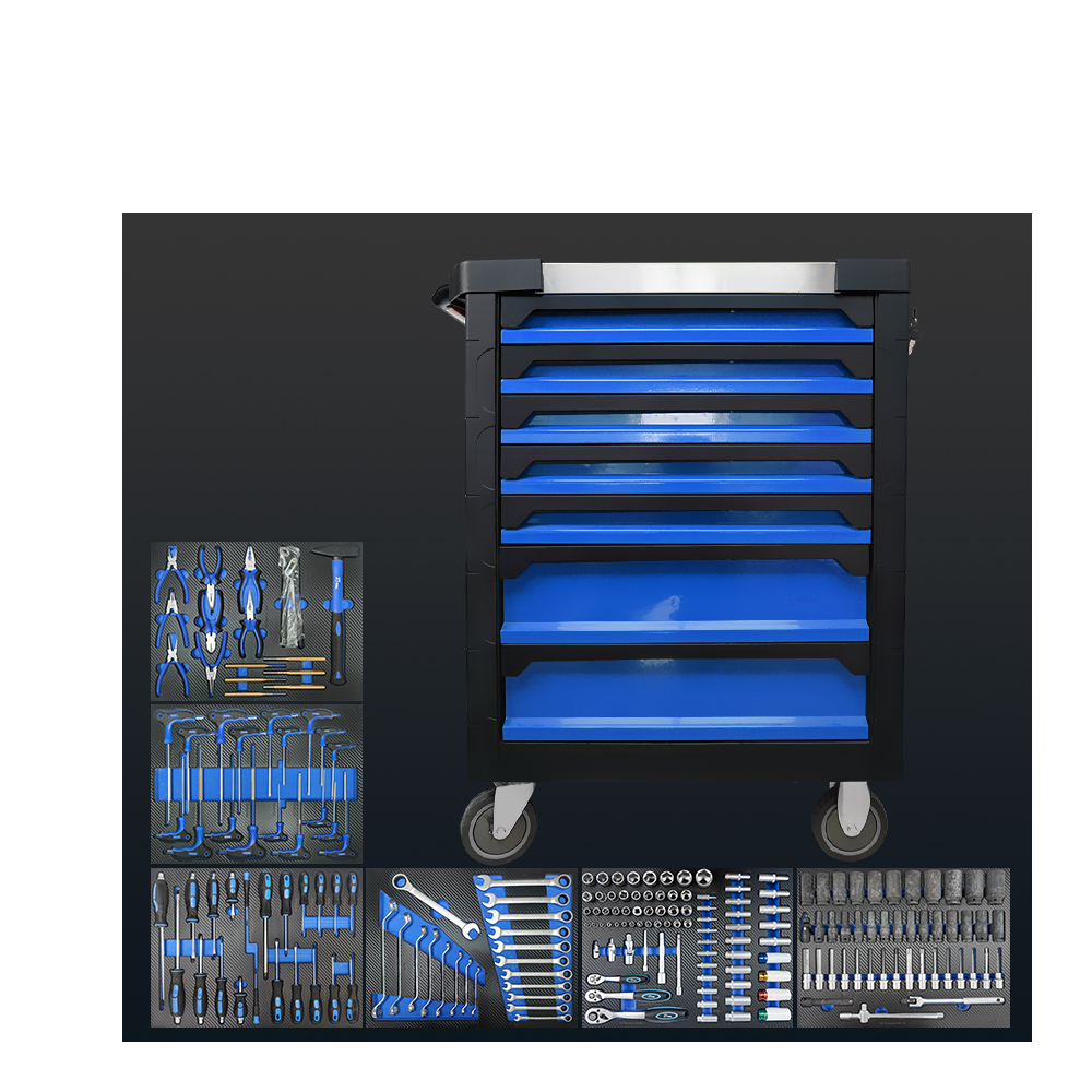 RTTOOL 200A Heavy duty With 7 Drawers Tool Cabinet Garage Storage Workshop Metal Tools