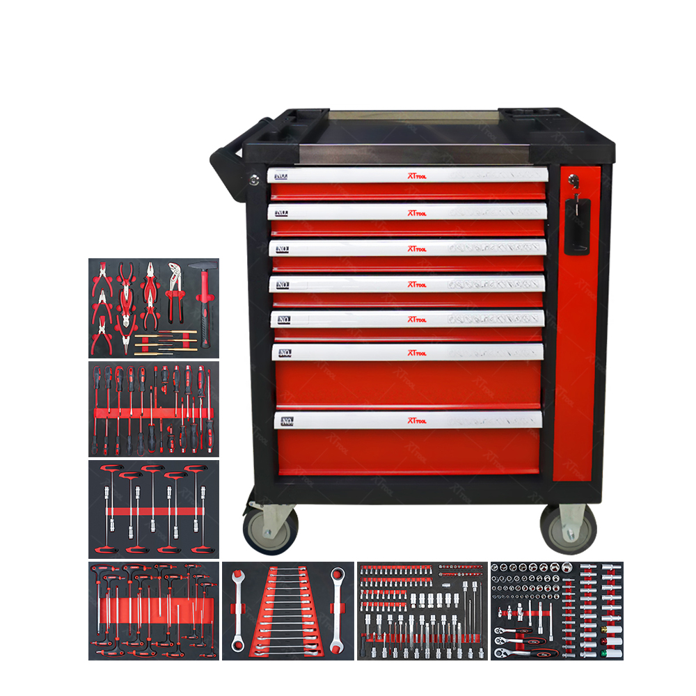 RTTOOL 261A Hot Sale Tool Cabinet Side Door Maintenance Trolley Tool Set For Sale