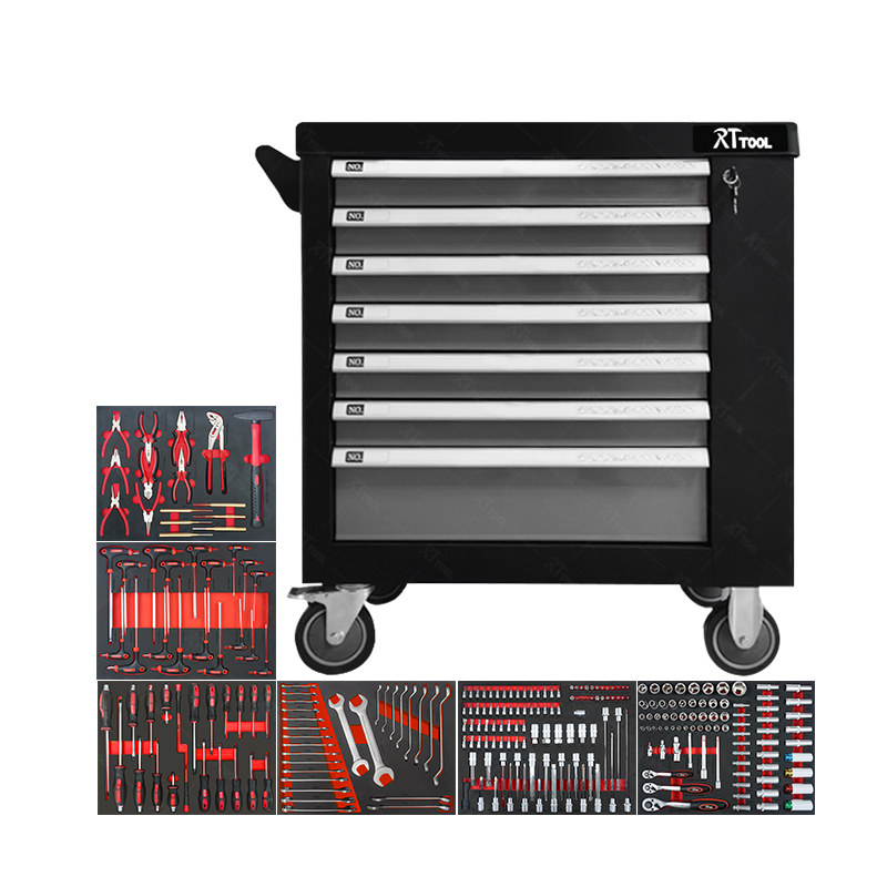 RT TOOL 264A Hot Sale Professional Auto Repair Tool Cabinet Trolley Cabinet With Tools