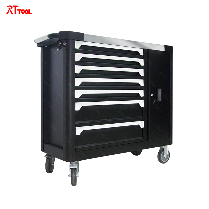 RT TOOL 276A Tool Sets Rolling Box Heavy Duty Stainless Steel Tool Chest 7 Drawers Tool Cabinet Cart Trolley