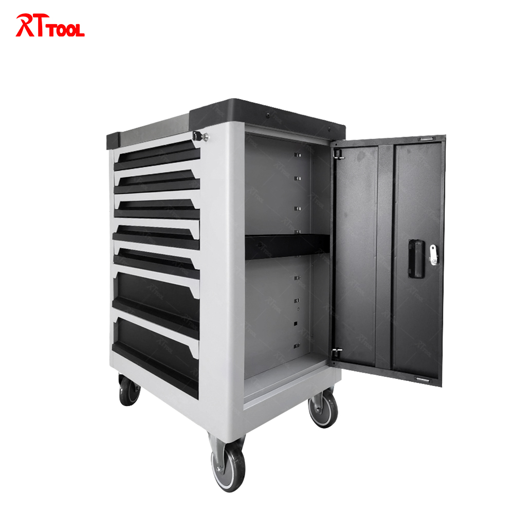 RT TOOL 277A Steel Tool Cart Heavy Duty Tool Cabinet Stainless Steel Tool Cart