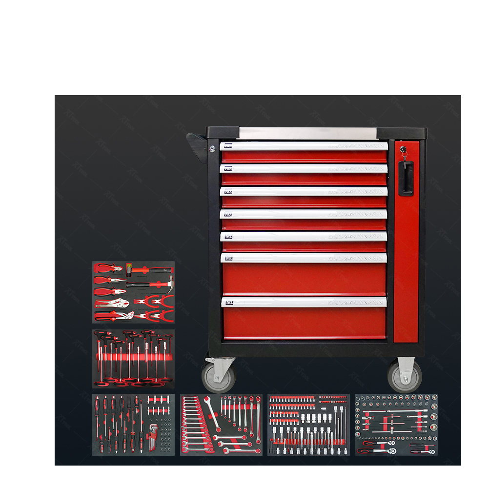 RT TOOL 278A Drawers High Rolling Metal Tool Cabinet Trolley Cart For Automobile Maintenance