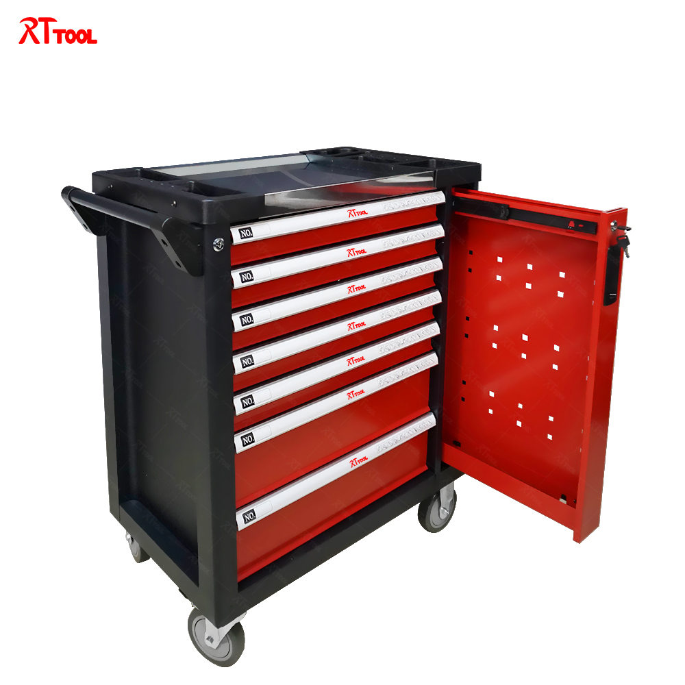 RT TOOL 278A Drawers High Rolling Metal Tool Cabinet Trolley Cart For Automobile Maintenance