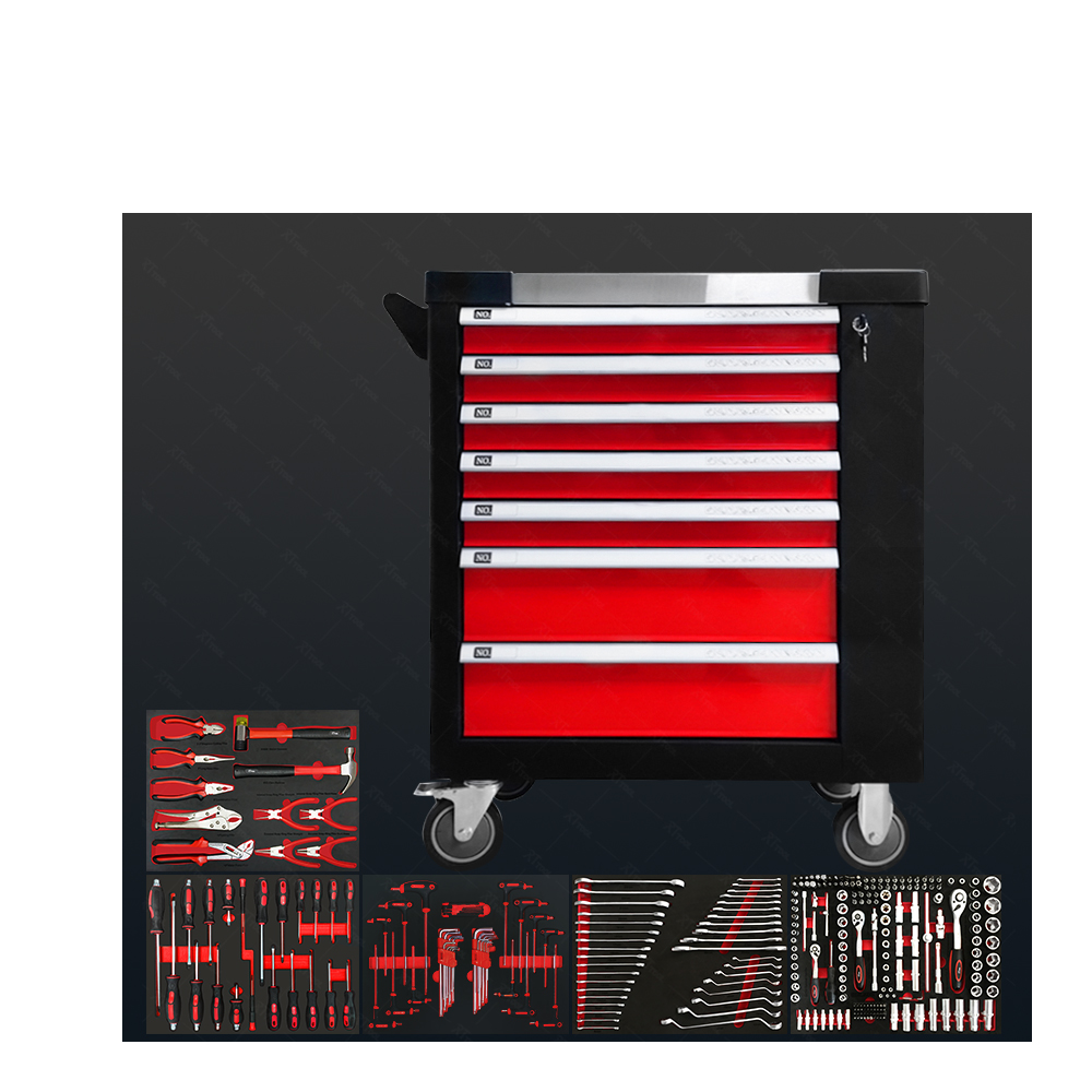 Factory Direct Sale RT285A Super Rolling Metal Tool Trolley Car Repair Garage Hand Tool Storage Cabinet